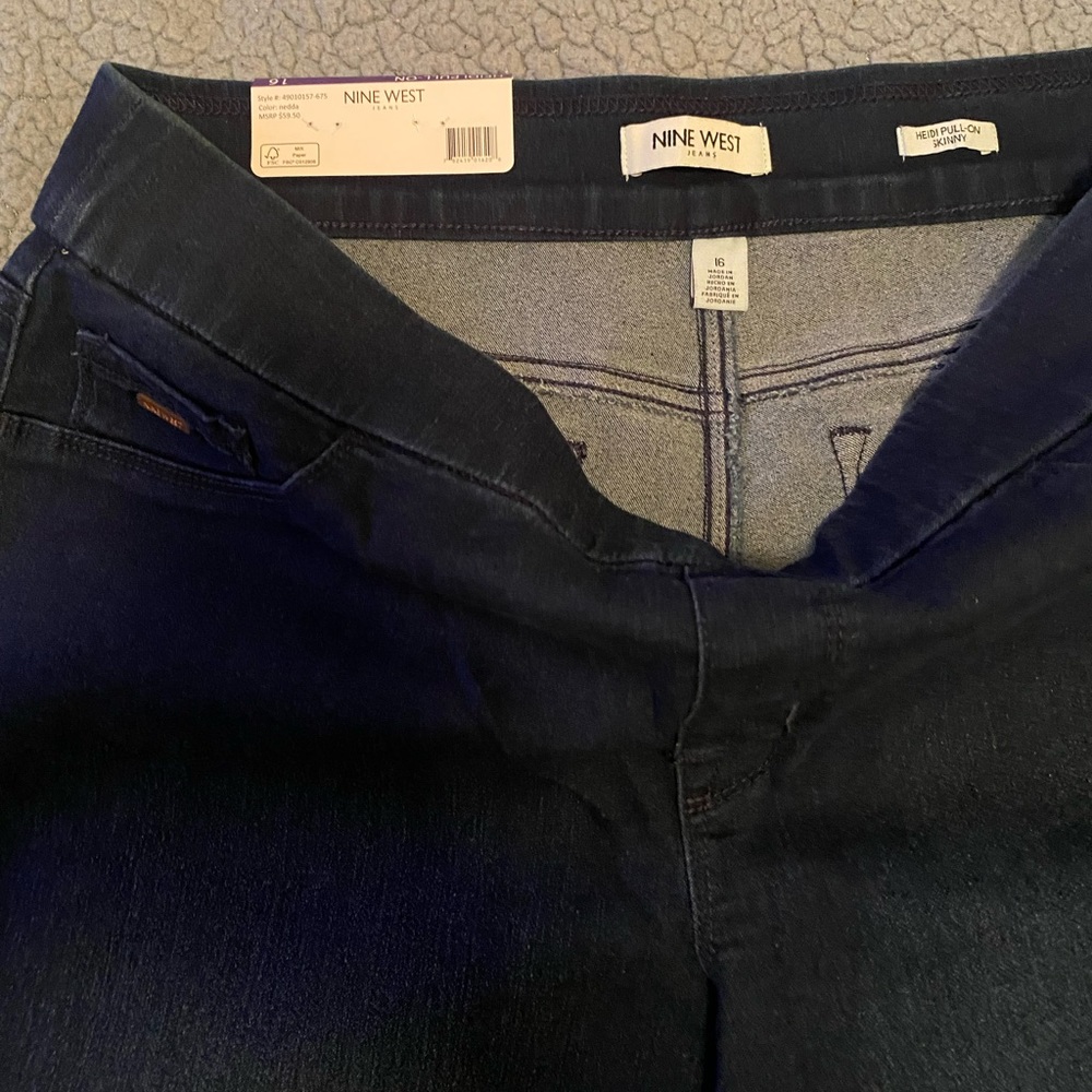 Nine West - Heidi Pull On Stretch Denim Jeans - Picture 4 of 5